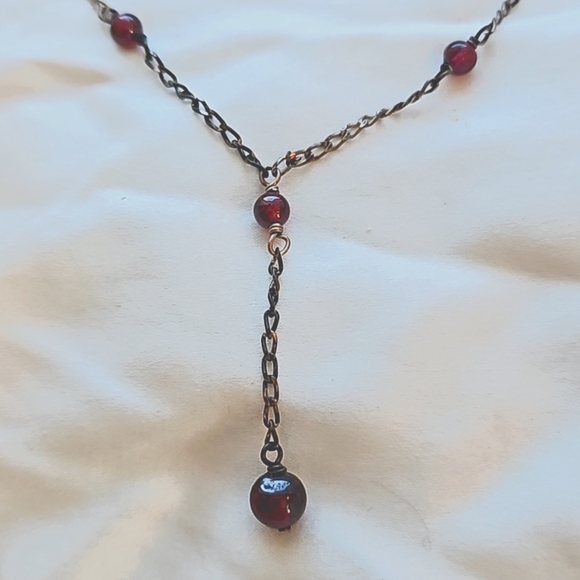 Vintage handmade Y necklace - Picture 1 of 2
